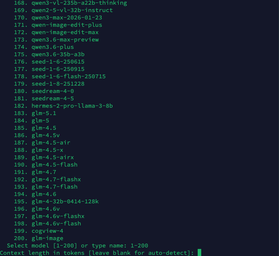 Context Length Configuration